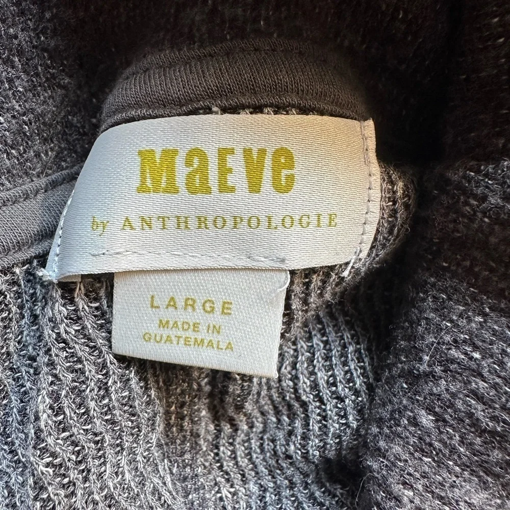 Anthropologie Maeve Risa Hacci Cowl Neck Tunic Pullover - Picture 9 of 11